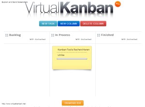 Kanban, Prozessmanagement, Virtuell, Team, Online