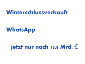 WhatsApp, Facebook, Verkauf, Milliarden, Dollar, Euro