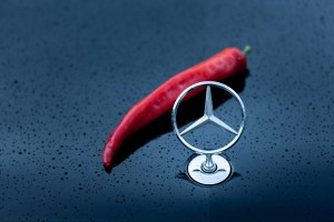 Mercedes Benz, Chili, Soße, Sauce, Ketchup, BBQ, Barbecue, Hot, scharf, Manufaktur, Painmaker, Nowak, Herstellung, Mercedes, S Klasse