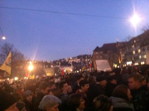 Flüchtlinge, willkommen, Demo, Kundgebung , no, pegida