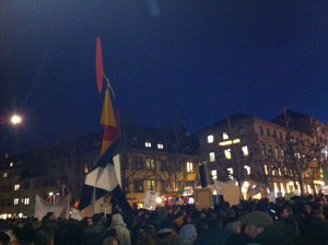 Flüchtlinge, willkommen, Demo, Kundgebung , no, pegida